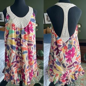 French Connection racer back sun dress with small stud details